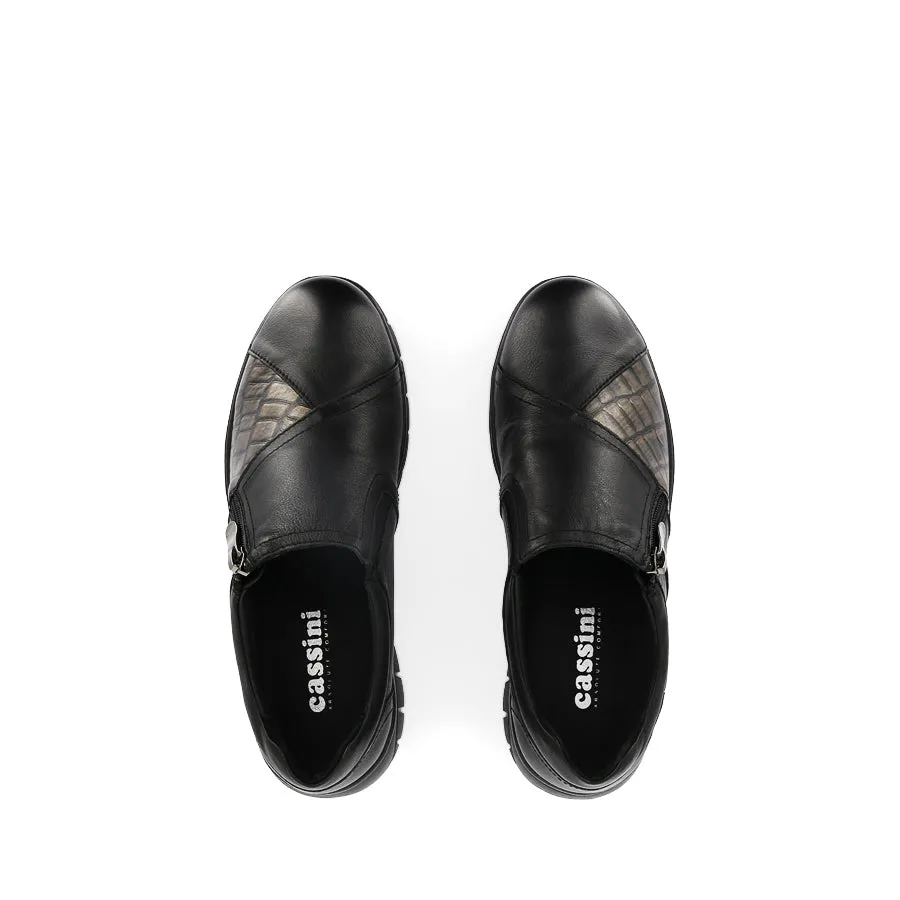 MERGER - BLACK/BRONZE LEATHER