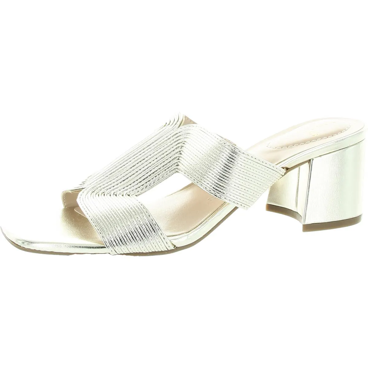 MERILY3 Womens Laceless Woven Mule Sandals