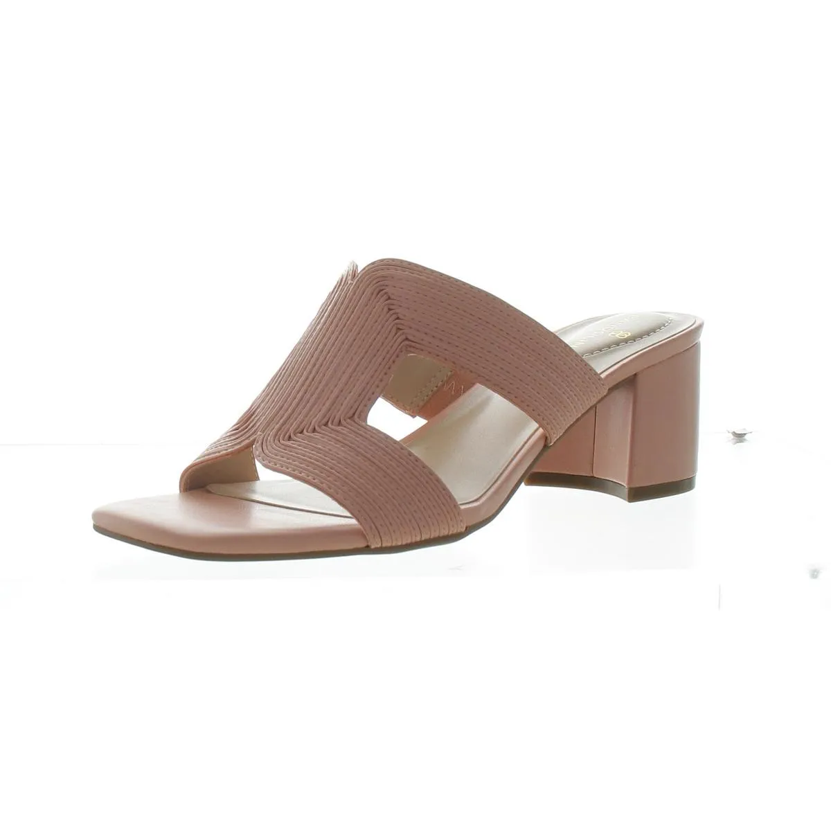 MERILY3 Womens Laceless Woven Mule Sandals
