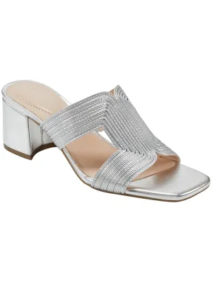 MERILY3 Womens Laceless Woven Mule Sandals