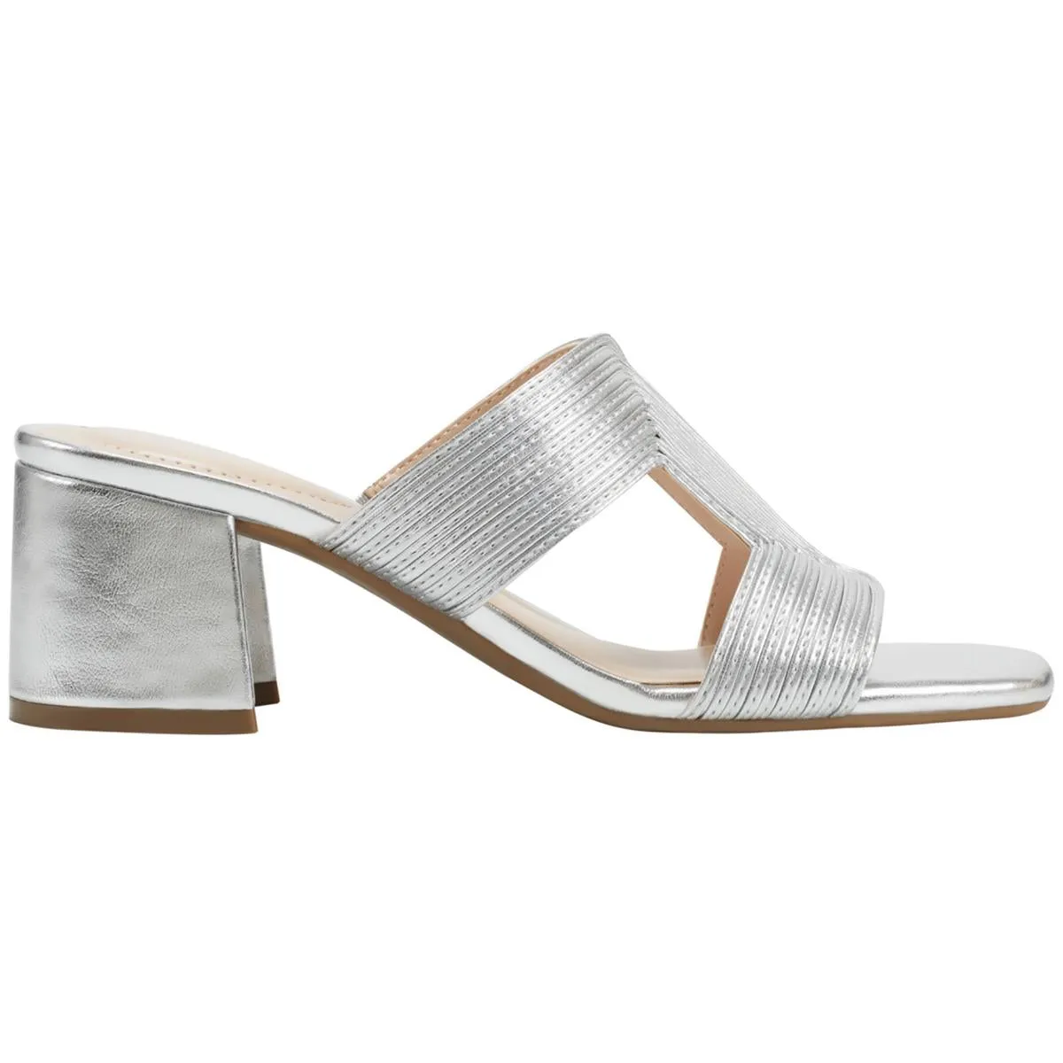 MERILY3 Womens Laceless Woven Mule Sandals