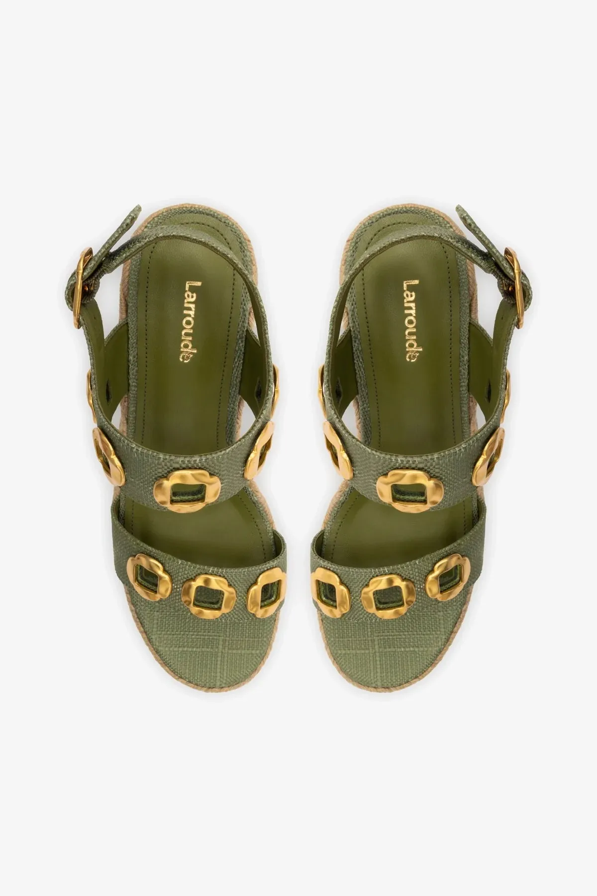 Milan Espadrille In Seaweed Raffia