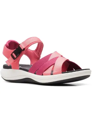 Mira Tide Womens Cushioned Footbed Criss-Cross Front Sport Sandals