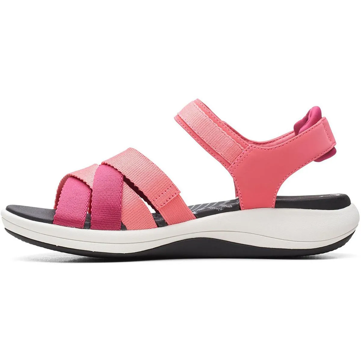 Mira Tide Womens Cushioned Footbed Criss-Cross Front Sport Sandals