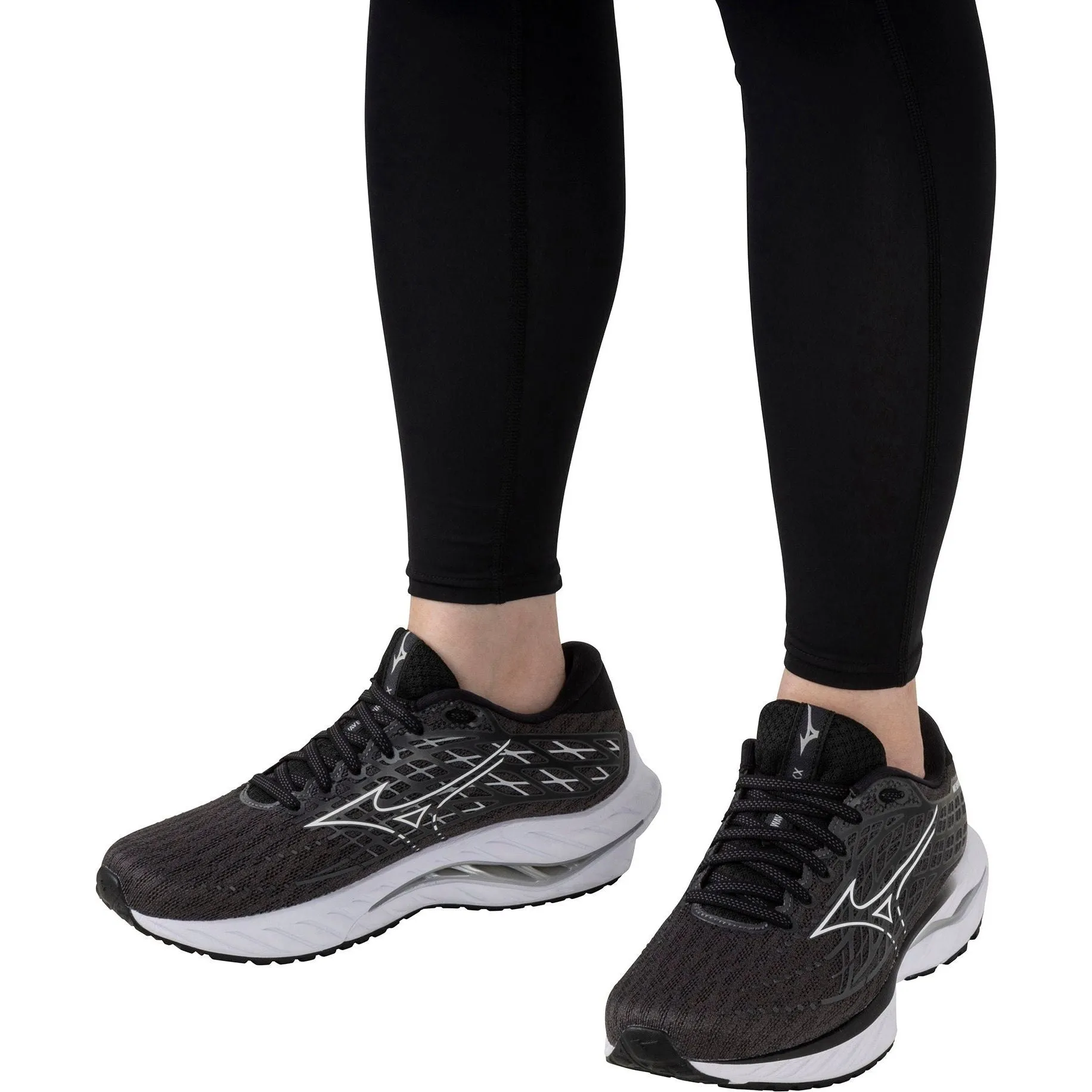 Mizuno Wave Inspire 20 WIDE FIT (D) Womens Running Shoes - Black