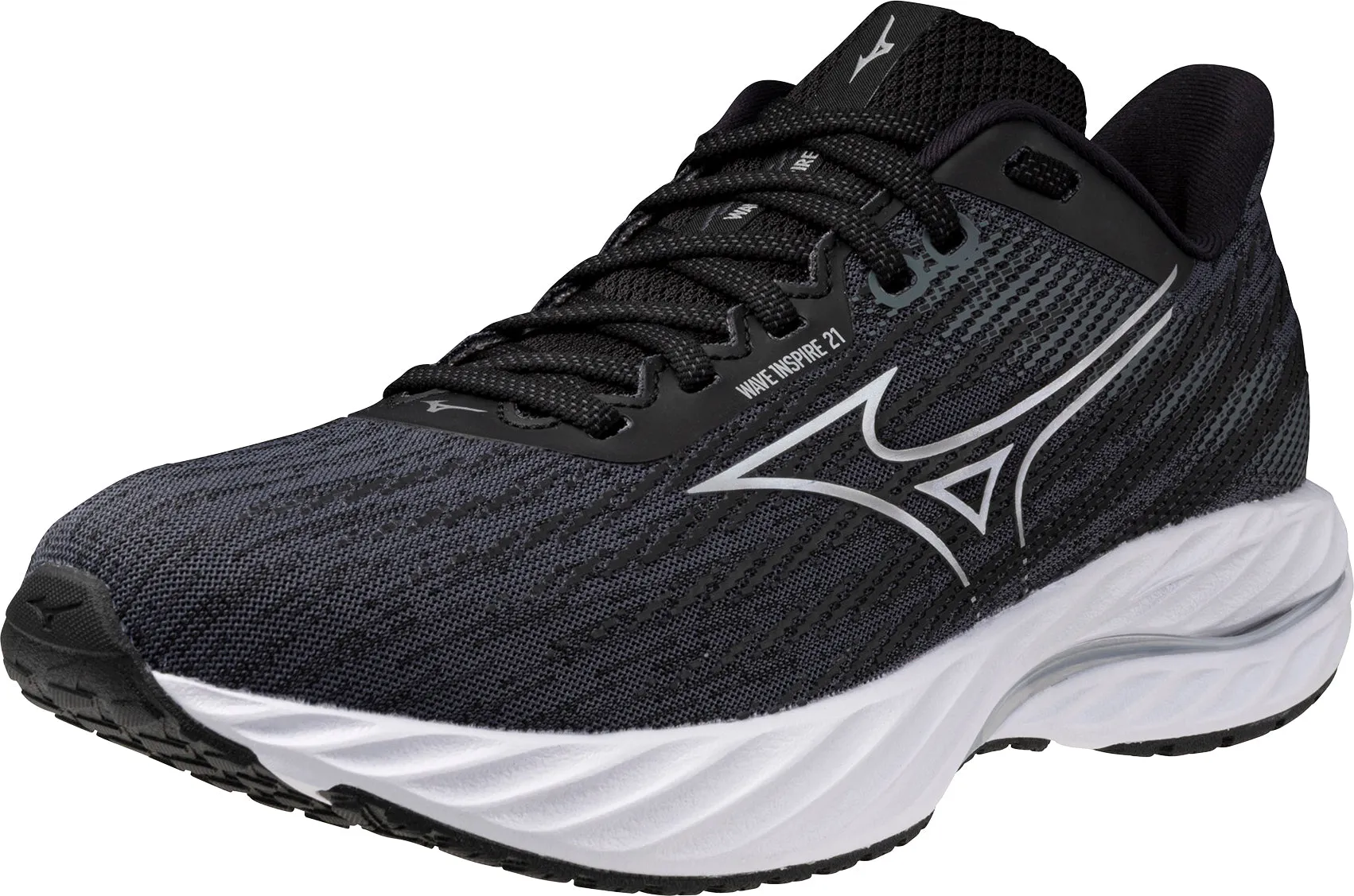 Mizuno Wave Inspire 21 WIDE FIT (D) Womens Running Shoes - Black