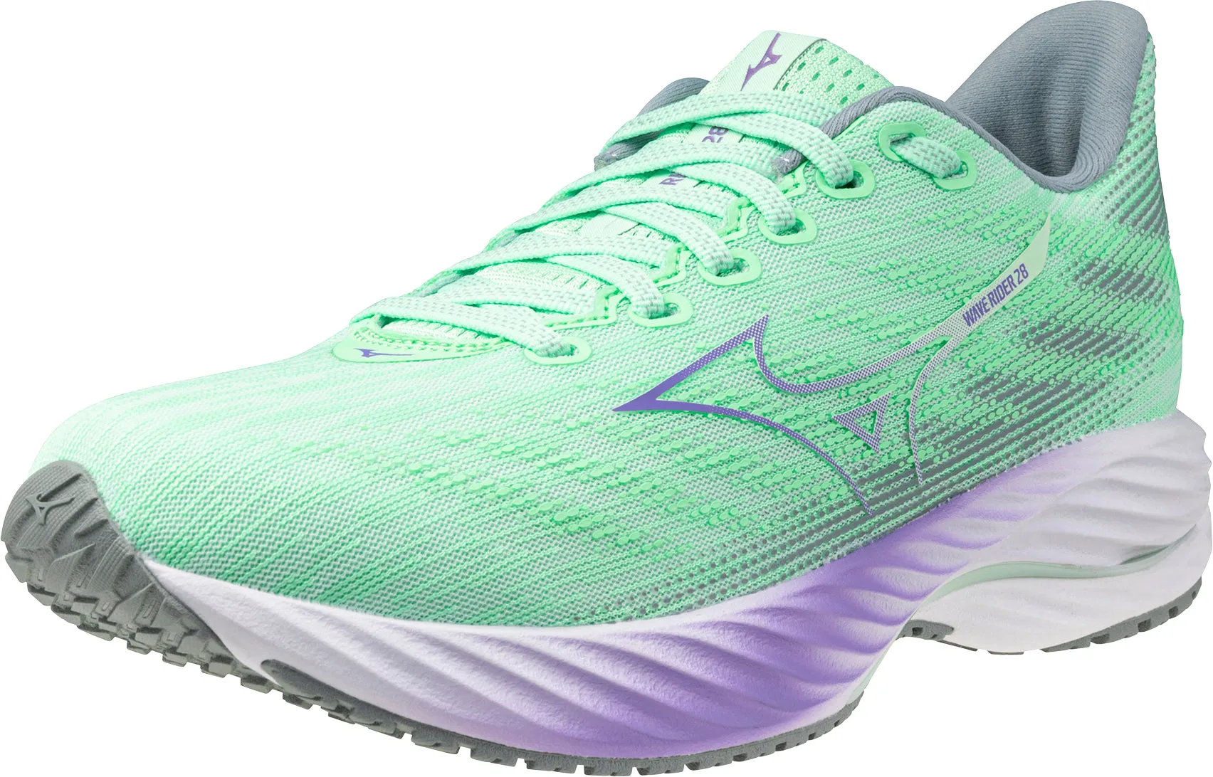 Mizuno Wave Rider 28 Womens Running Shoes - Green