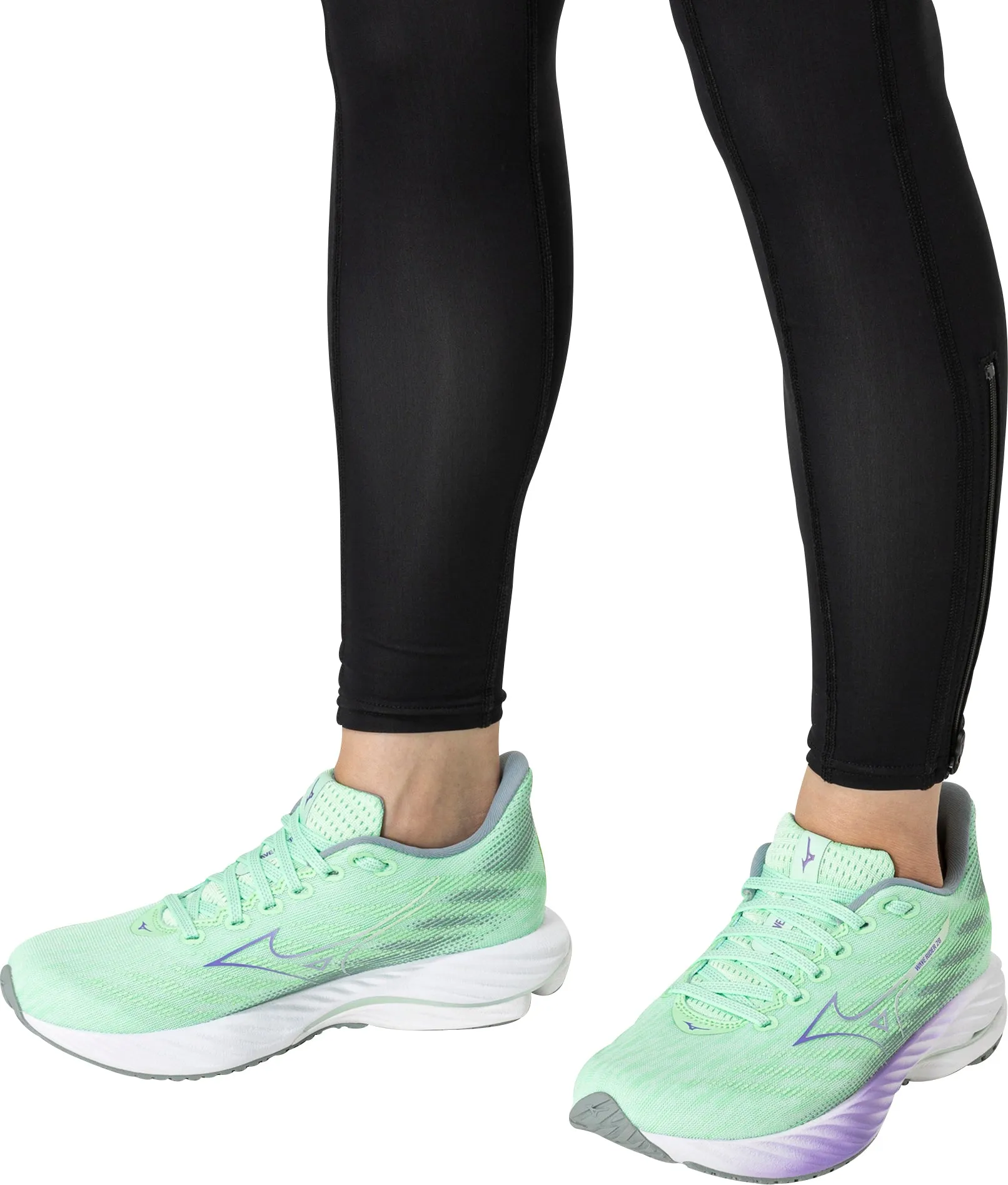 Mizuno Wave Rider 28 Womens Running Shoes - Green