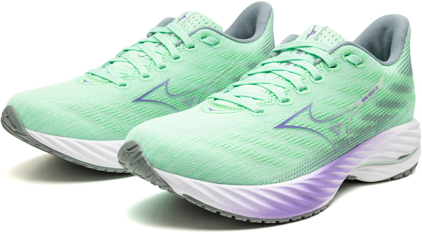 Mizuno Wave Rider 28 Womens Running Shoes - Green