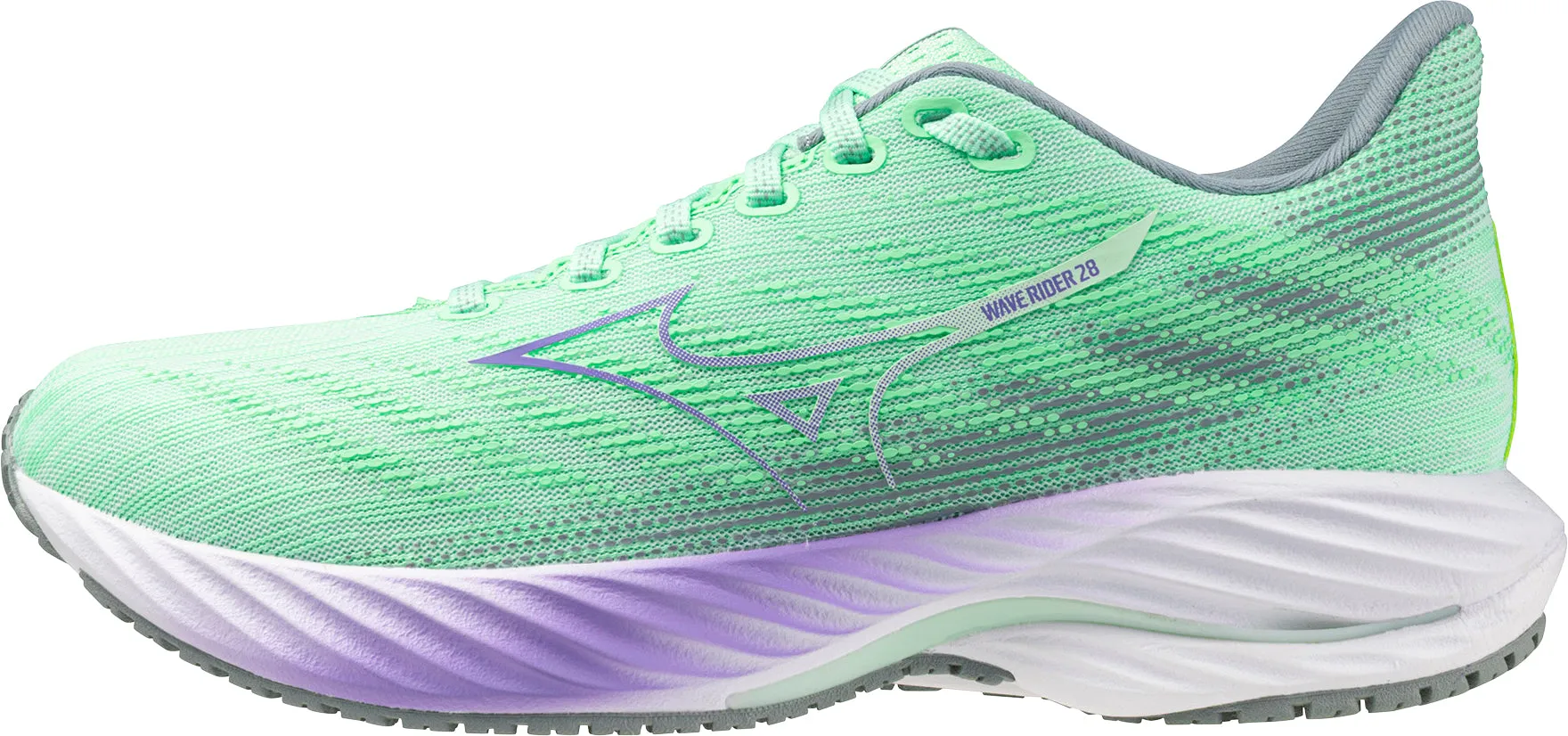 Mizuno Wave Rider 28 Womens Running Shoes - Green