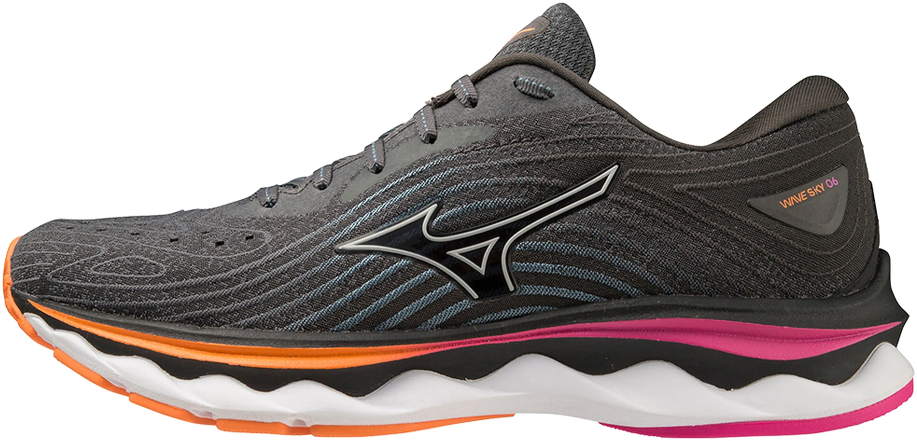 Mizuno Wave Sky 6 Womens Running Shoes - Grey