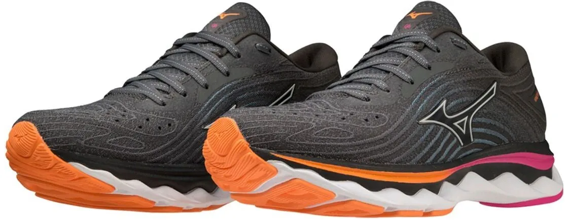 Mizuno Wave Sky 6 Womens Running Shoes - Grey