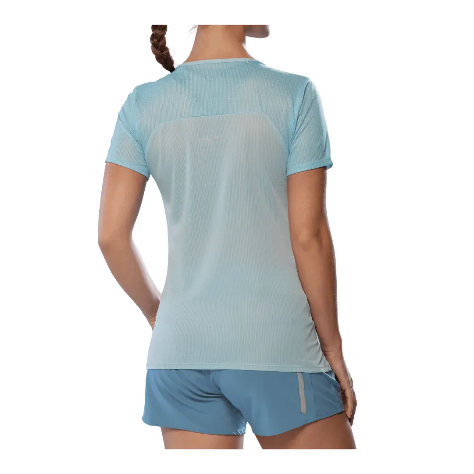 Mizuno Women's DryAeroFlow Graphic Tee in Cloud Blue SS25