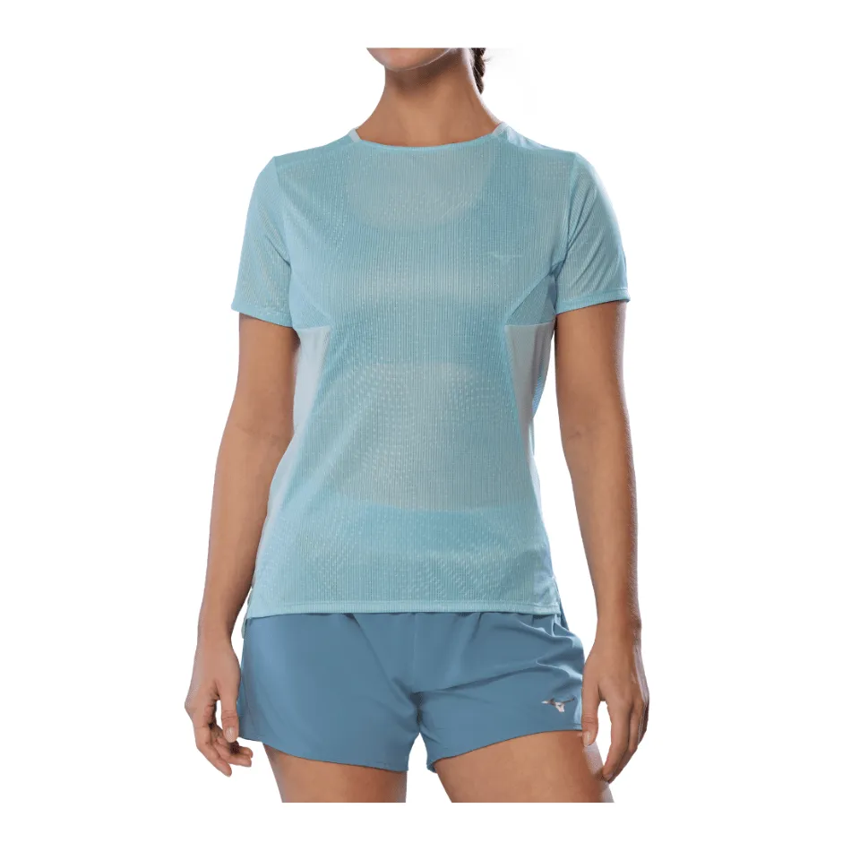 Mizuno Women's DryAeroFlow Graphic Tee in Cloud Blue SS25