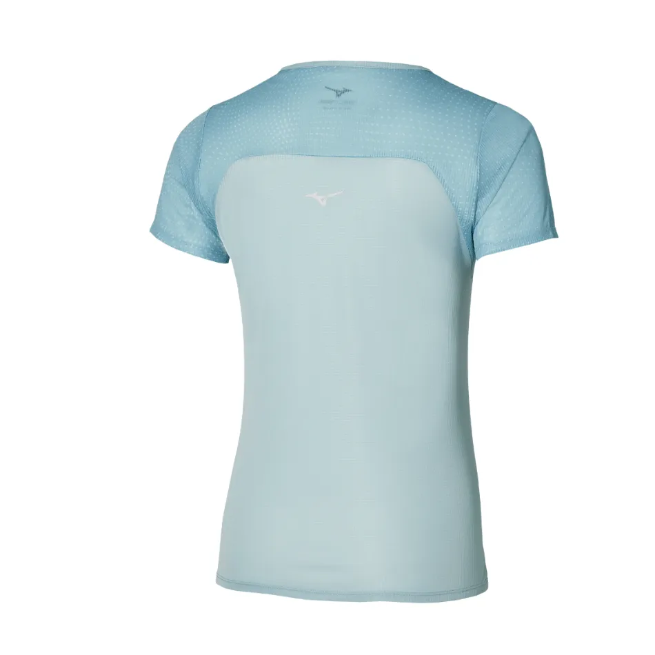 Mizuno Women's DryAeroFlow Graphic Tee in Cloud Blue SS25
