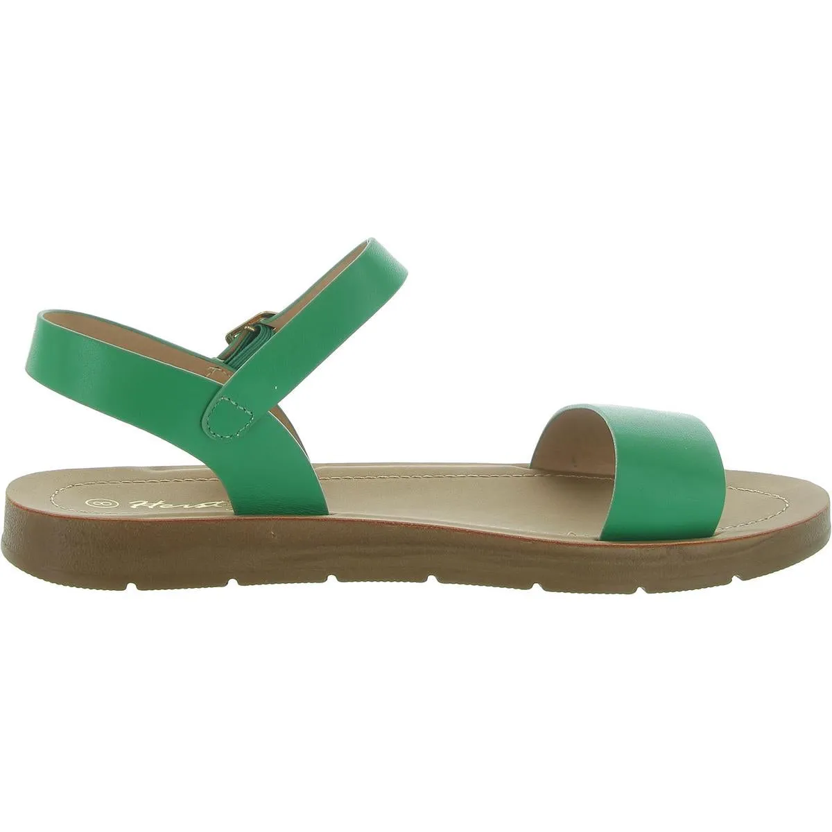 MONDAY Womens Faux Leather Ankle Strap Strappy Sandals