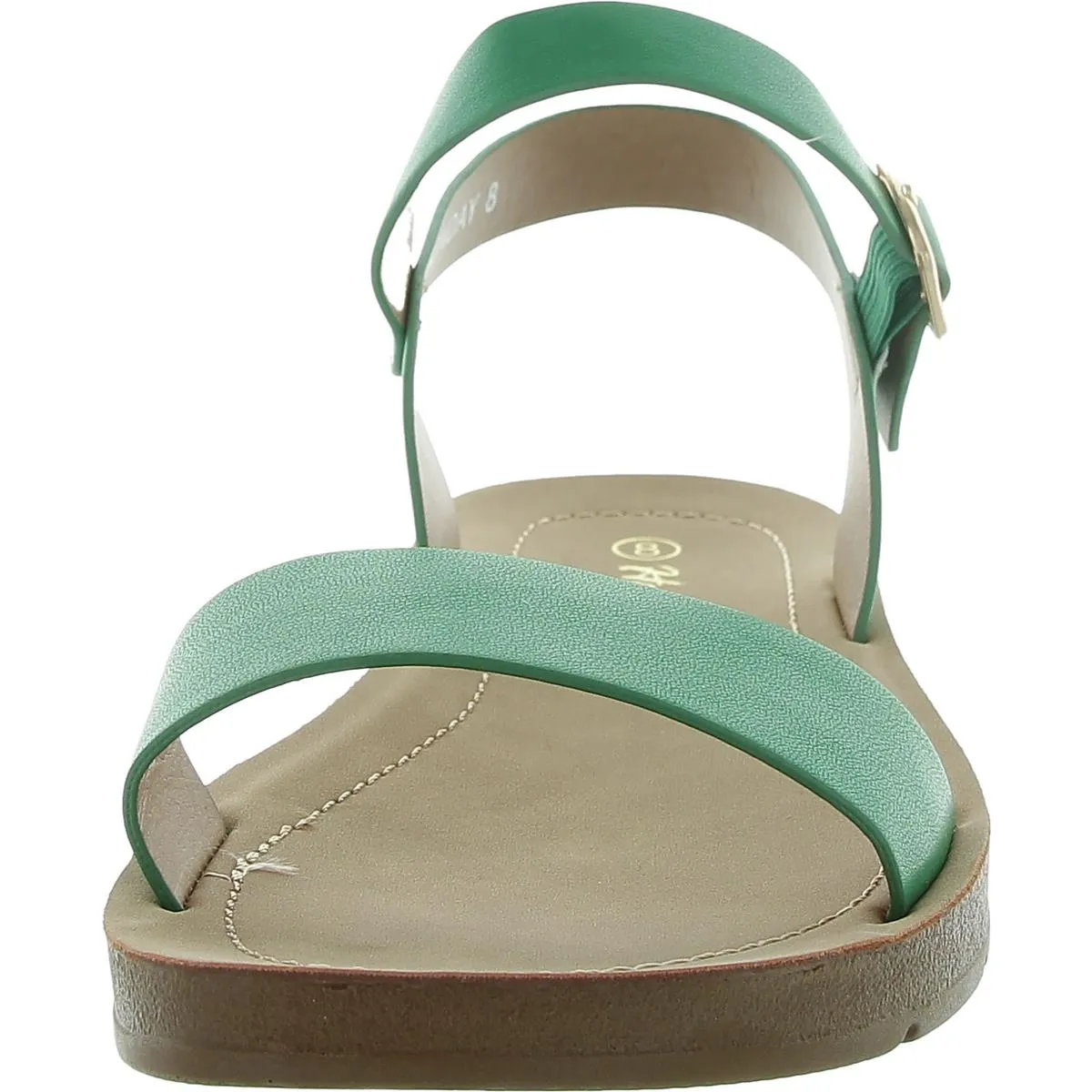 MONDAY Womens Faux Leather Ankle Strap Strappy Sandals