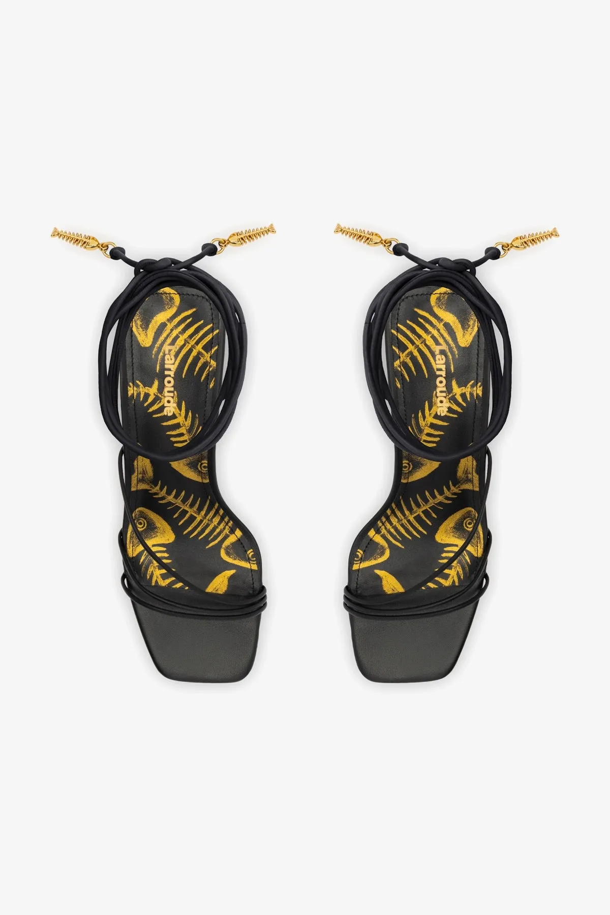 Nadia Sandal In Black Leather