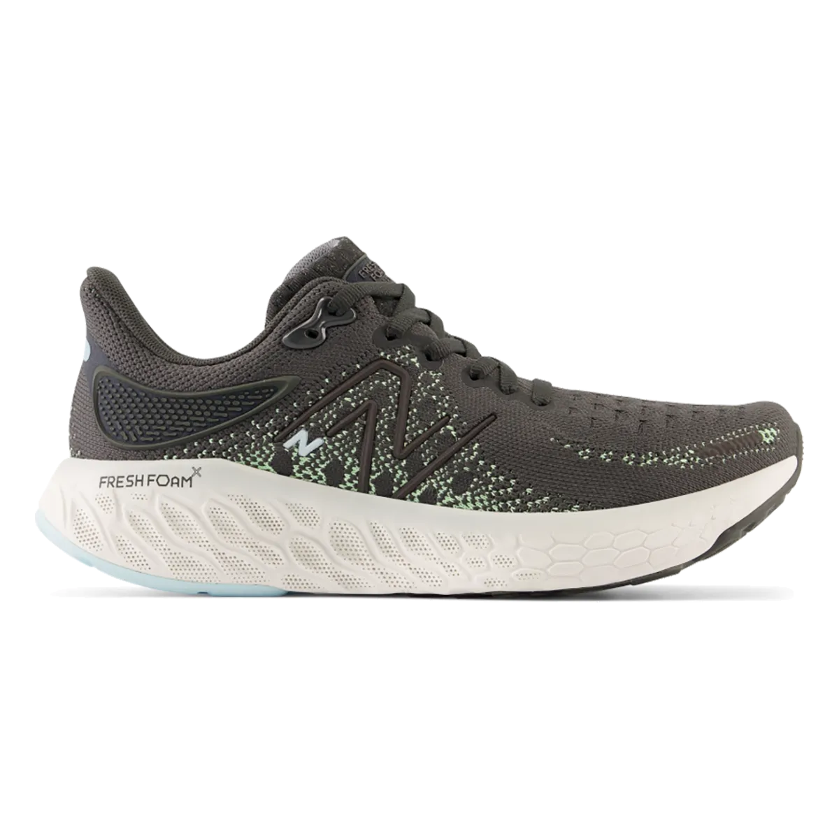 New Balance Fresh Foam X 1080 V12 - Blacktop - Green Aura - Bleach Blue