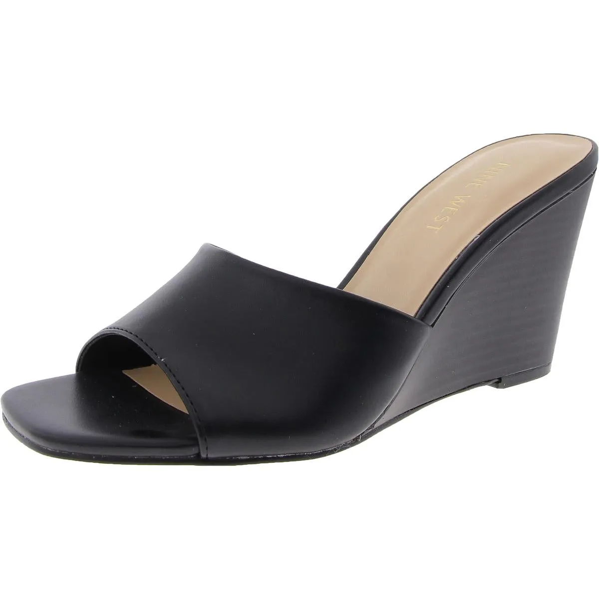 NIYA3 Womens Laceless Man Made Wedge Sandals