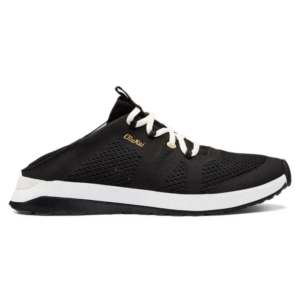 OluKai Huia Black Athleisure Shoe (Womens)