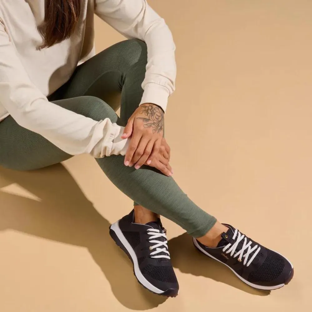 OluKai Huia Black Athleisure Shoe (Womens)