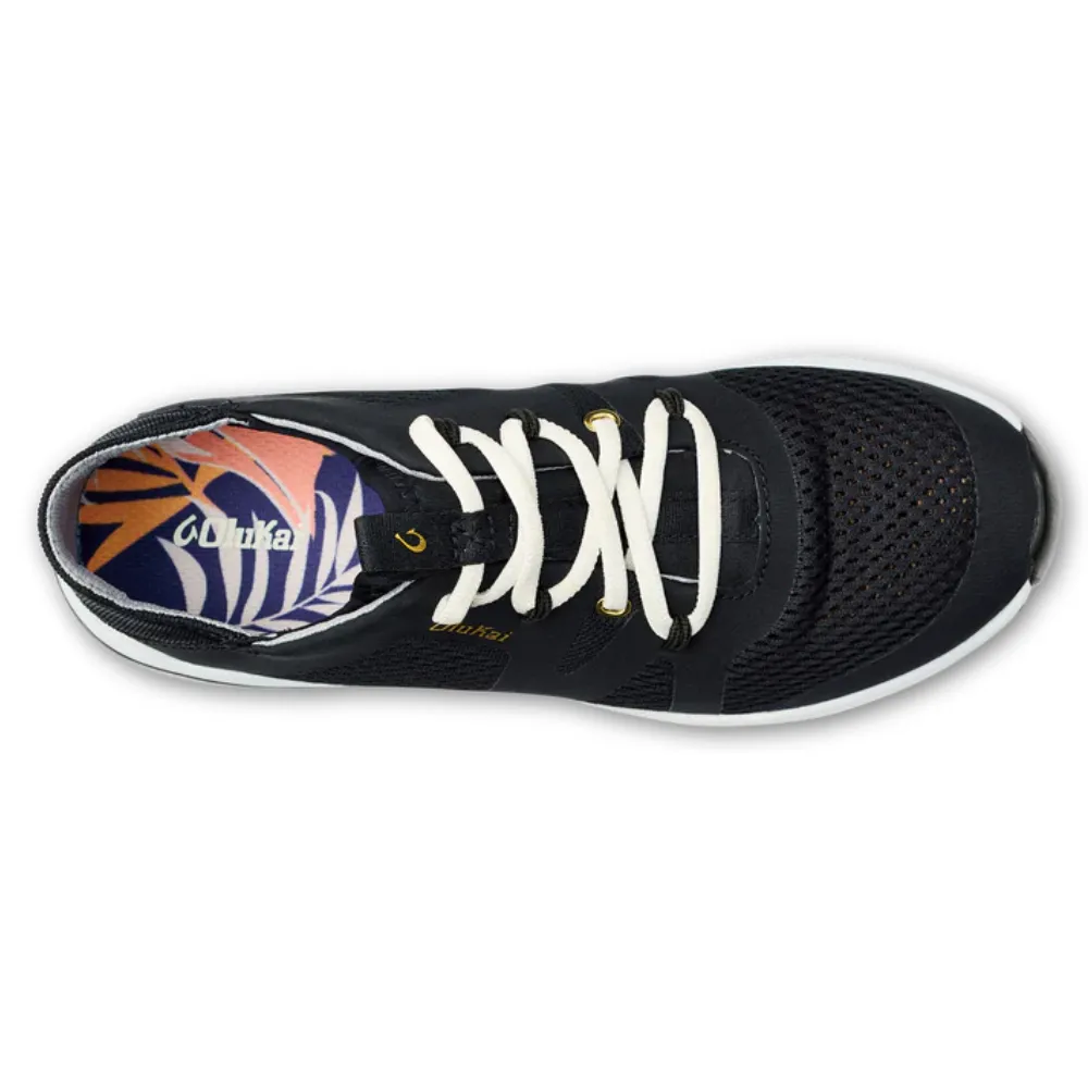 OluKai Huia Black Athleisure Shoe (Womens)