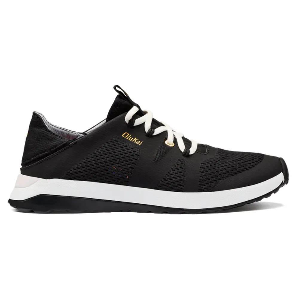 OluKai Huia Black Athleisure Shoe (Womens)
