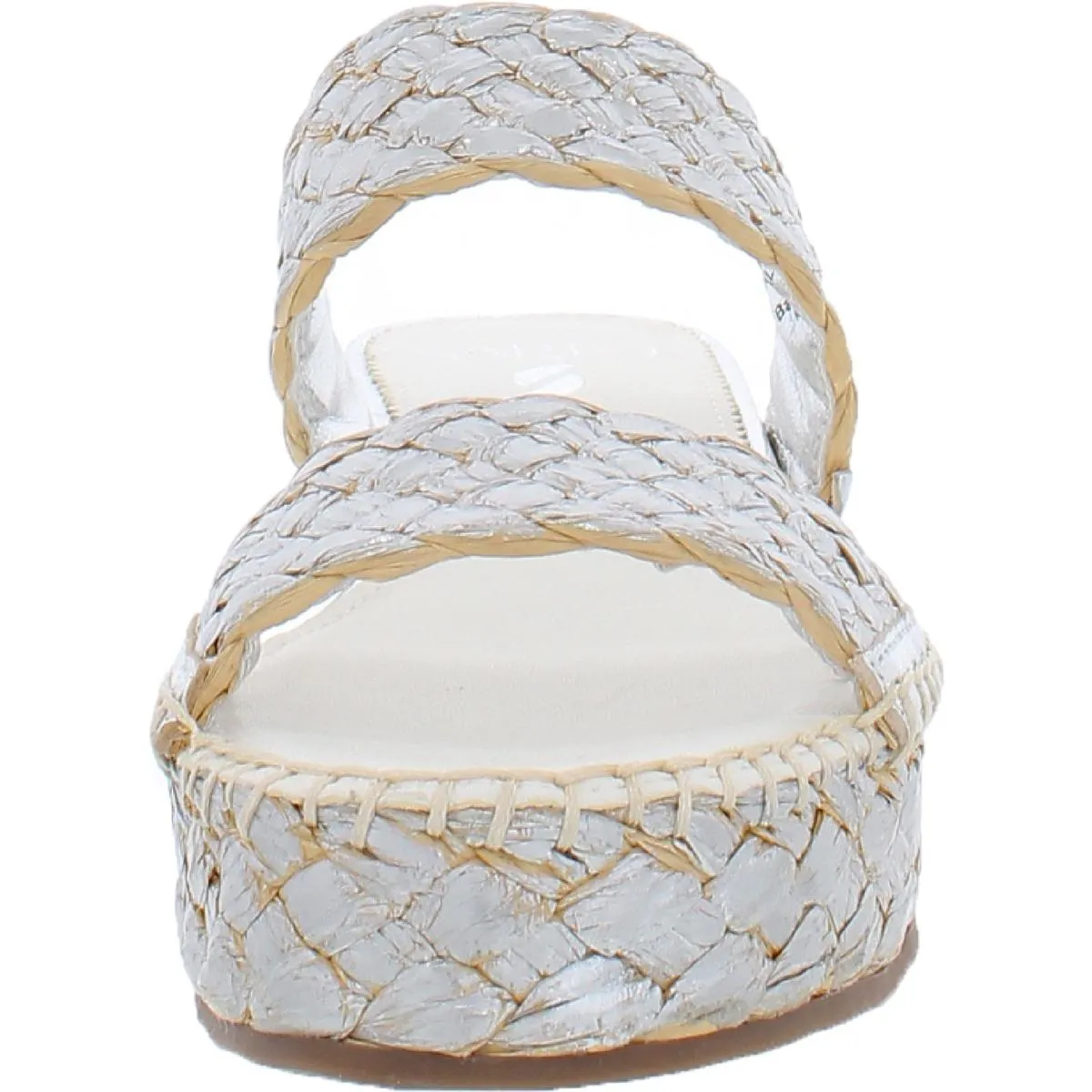 Opal Womens Braided Slide Wedge Sandals