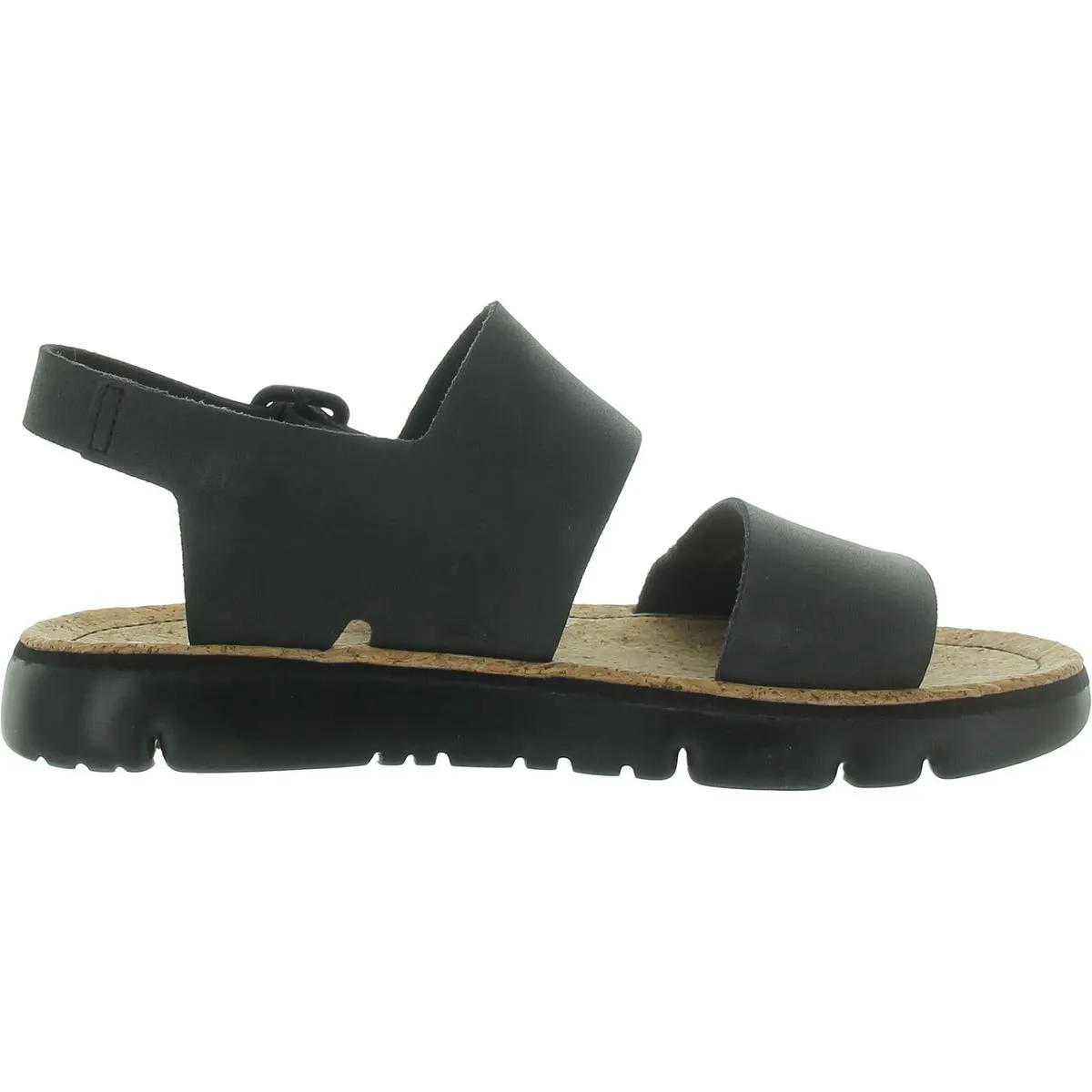 Oruga Womens Leather Buckle Flat Sandals