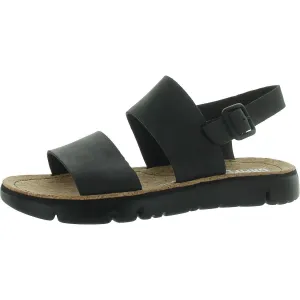 Oruga Womens Leather Buckle Flat Sandals
