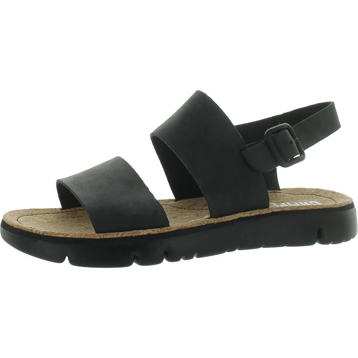 Oruga Womens Leather Buckle Flat Sandals