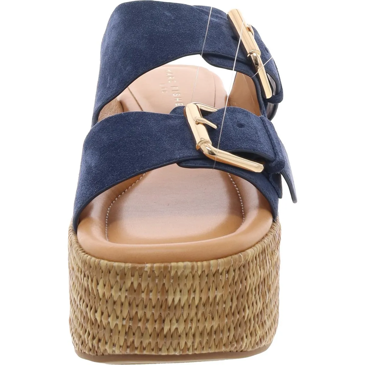 Palery Womens Buckle Suede Slide Sandals