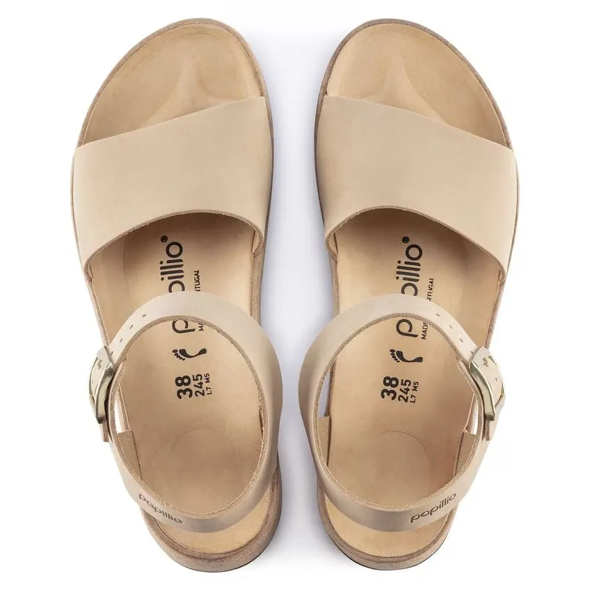 Papillio By Birkenstock Glenda Strappy Women's 10-10.5 Sandcastle Sandal FZP146 (Sandcastle,10-10.5)