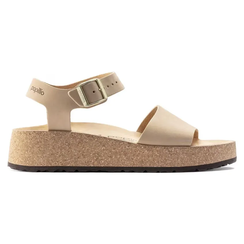 Papillio By Birkenstock Glenda Strappy Women's 10-10.5 Sandcastle Sandal FZP146 (Sandcastle,10-10.5)