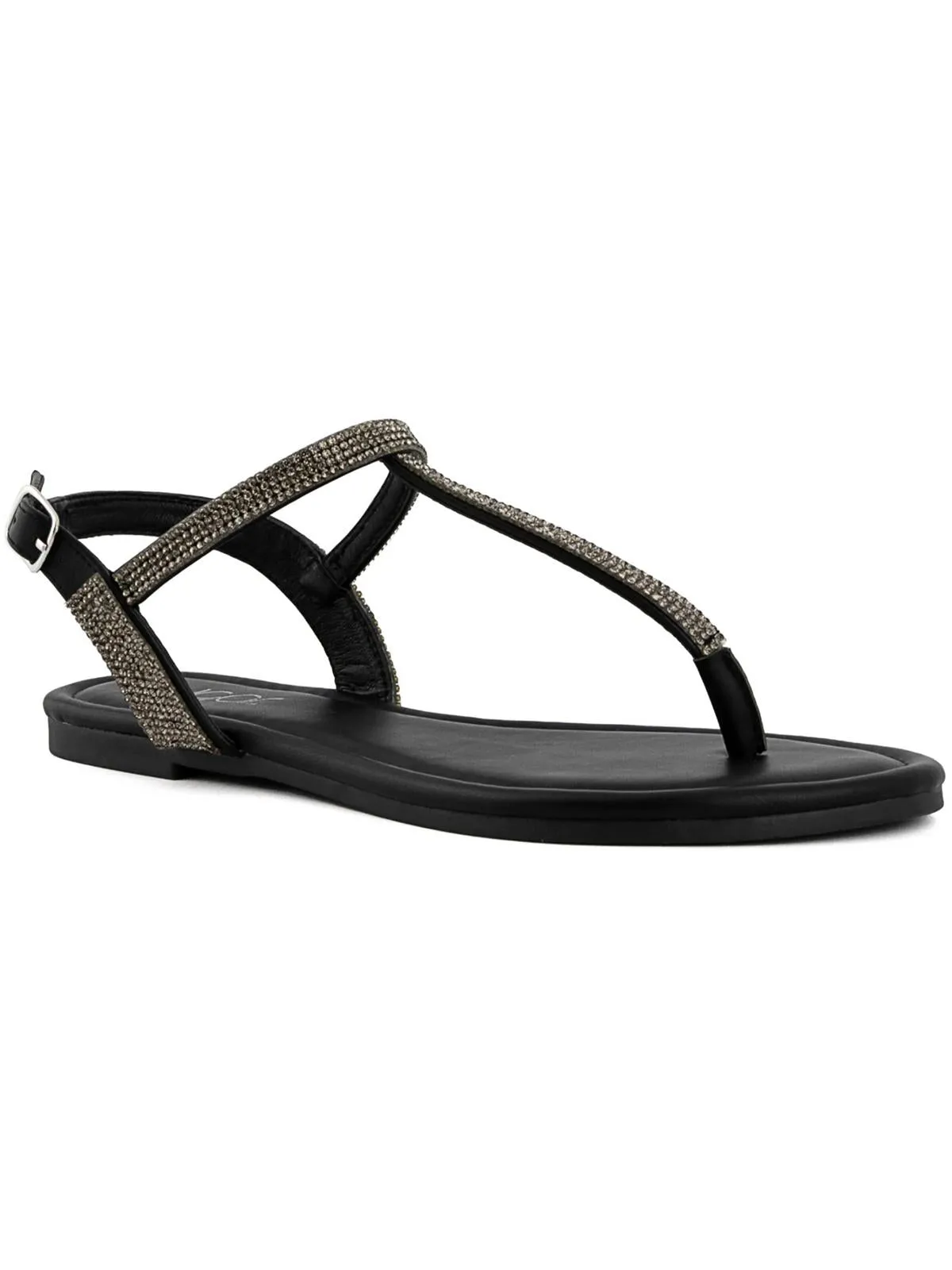 PEDRA Womens Ankle strap Thong Flatform Sandals