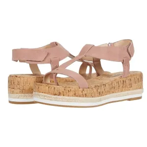 Pelle Moda Pilar Sandals Women's US 10 Pink Leather Platform Silingback KHD621