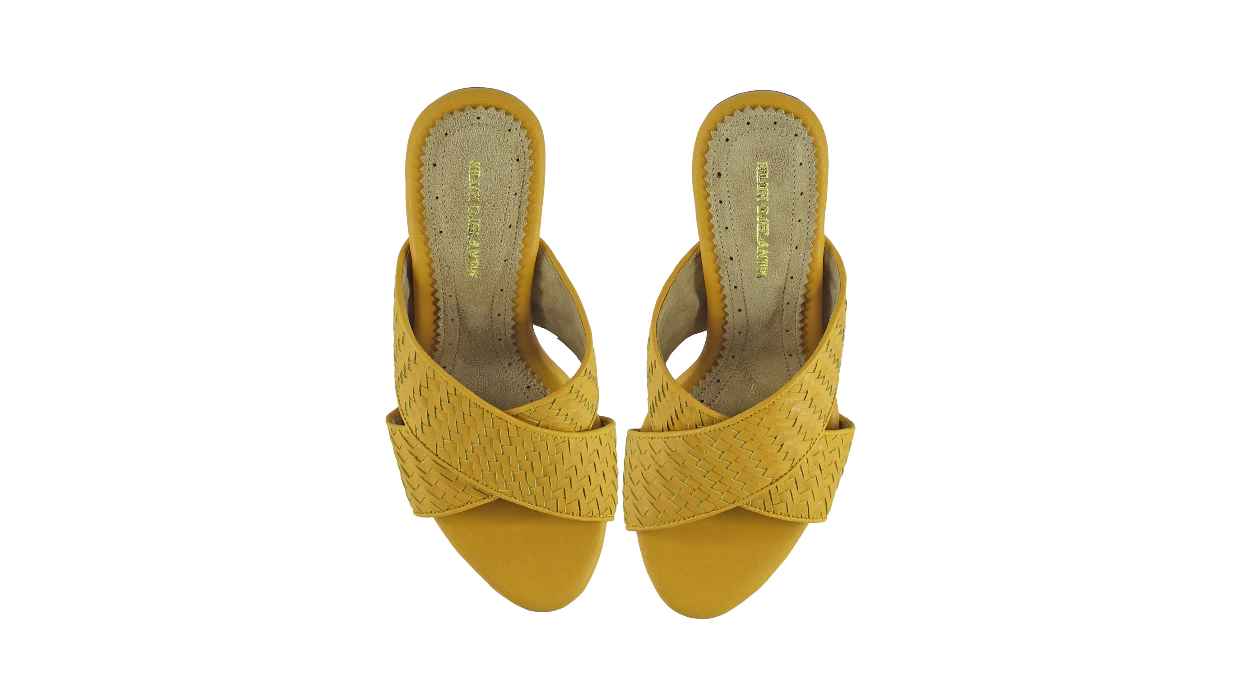 Petra No Strap 80mm Wedge - Mustard