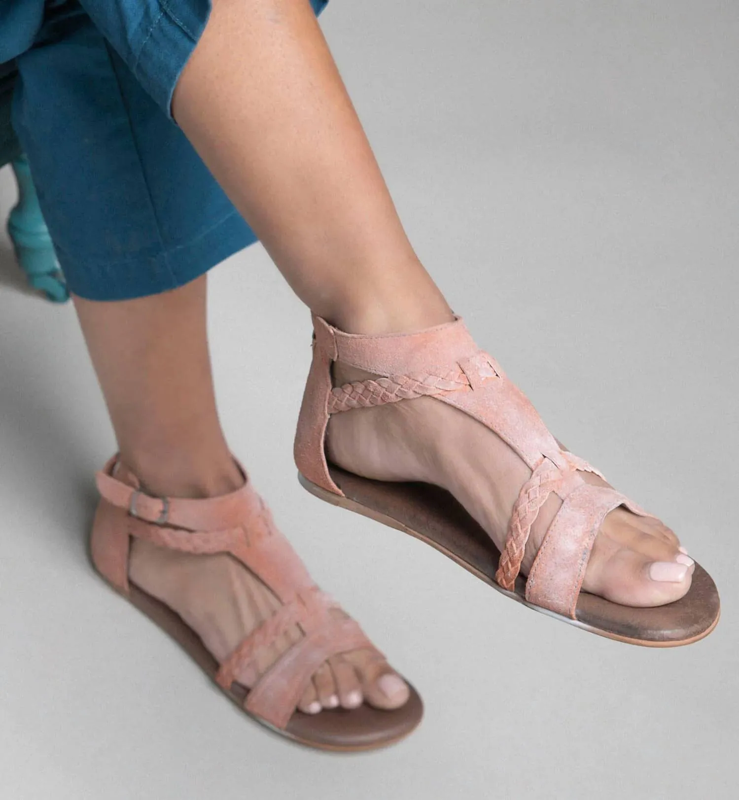 Posey Sandal In Osaka Cantaloupe White Bfs