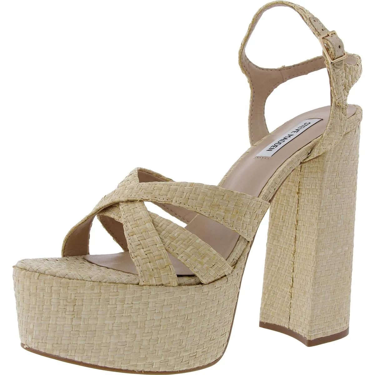 Quinlyn Womens Buckle Platform Sandals