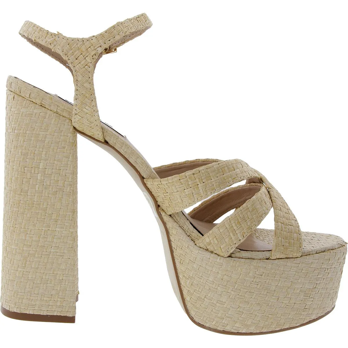 Quinlyn Womens Buckle Platform Sandals