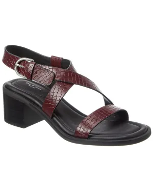 rag & bone Geo Block Embossed Leather Sandal