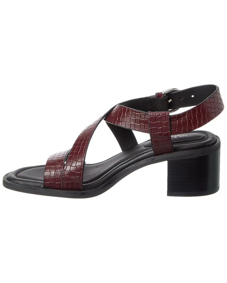 rag & bone Geo Block Embossed Leather Sandal