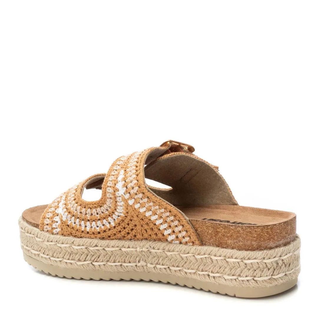 Refresh Women's Cork Footbed Crochet Sandals By Xti