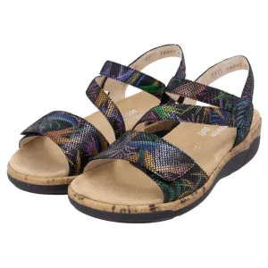 Remonte Jocelyn 60 Black Multi Leather Sandal (Women's)