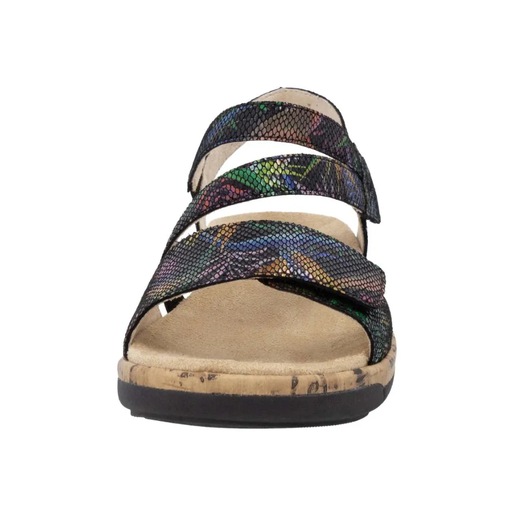 Remonte Jocelyn 60 Black Multi Leather Sandal (Women's)
