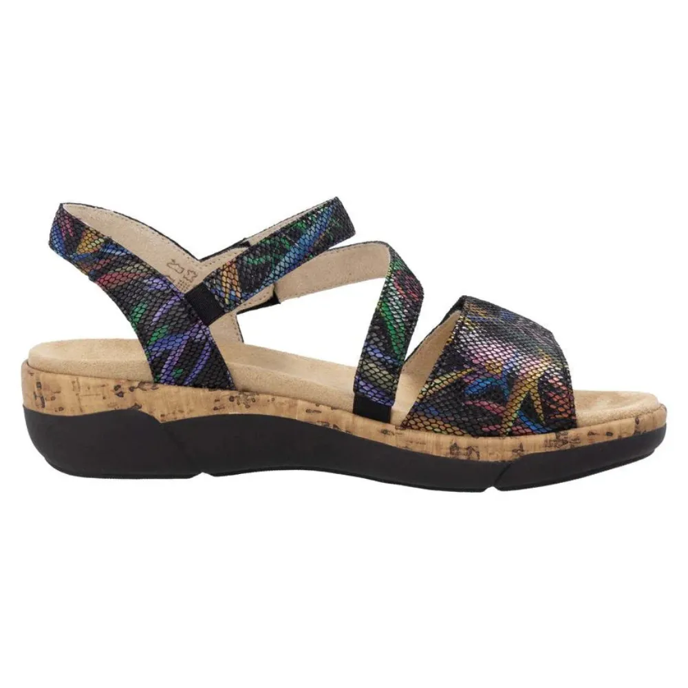 Remonte Jocelyn 60 Black Multi Leather Sandal (Women's)