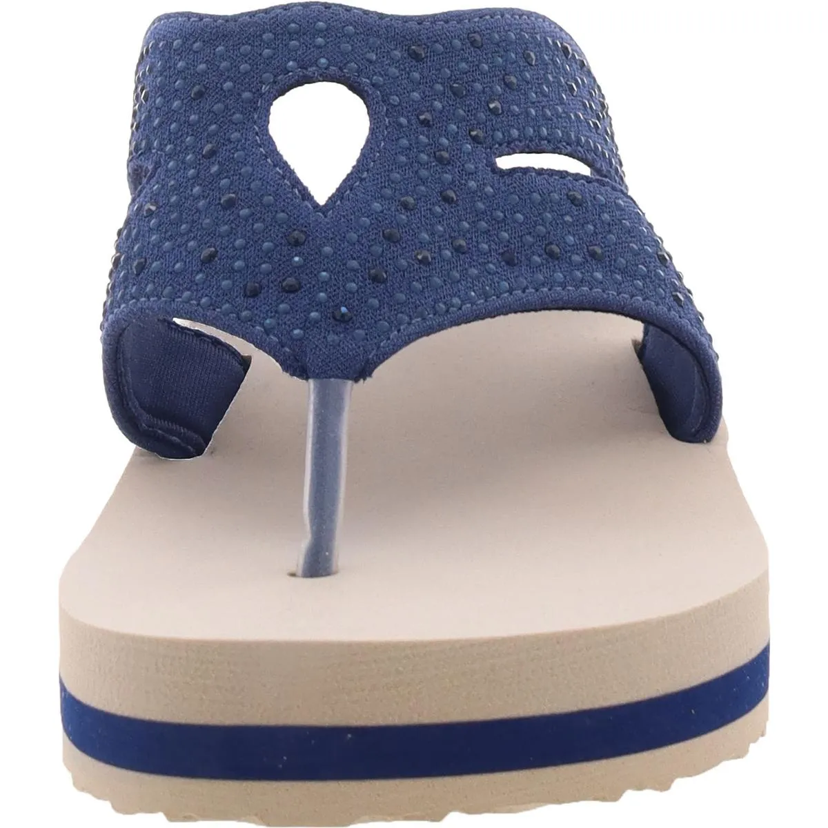 Rio Womens Slip On Flip-Flop Wedge Sandals