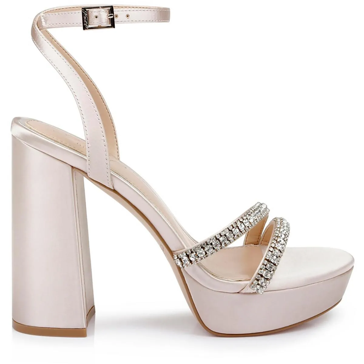 Rochel Womens Satin Platform Sandals