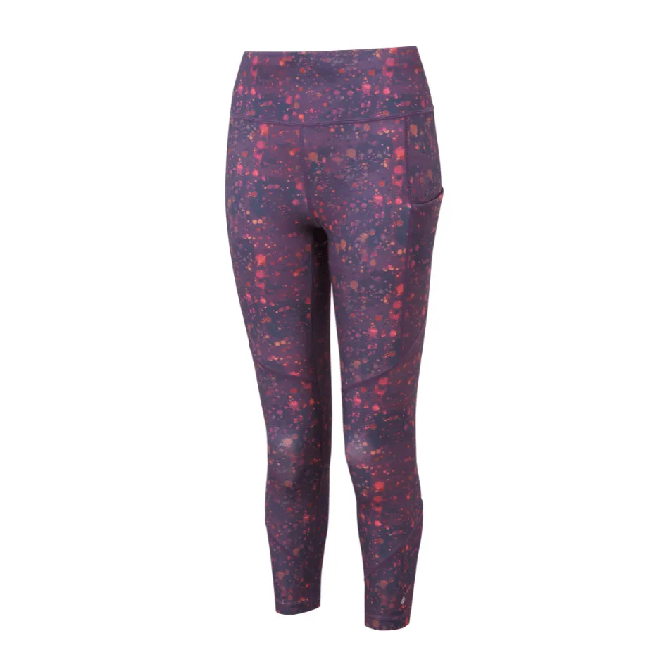 Ronhill Women's Tech Crop Tight in Damson Raindrops SS25